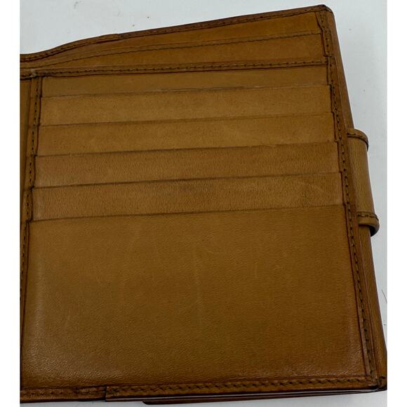 Authentic Gucci Vintage Leather Bifold Wallet with Web Stripe Detail - Picture 5 of 16